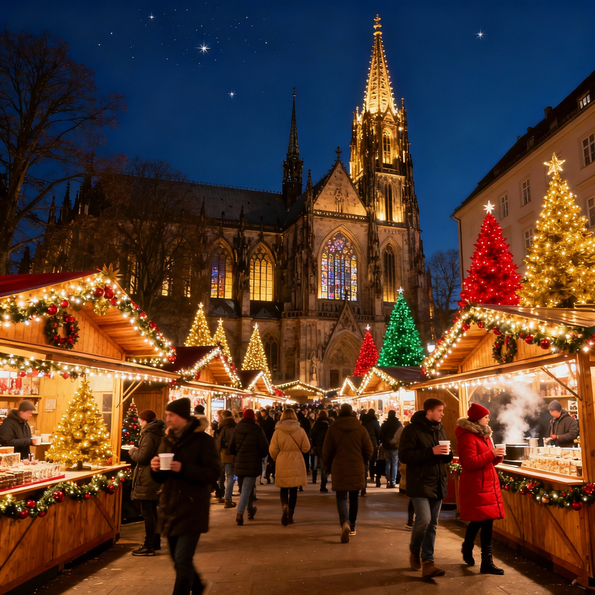 Featured Image - Panoramic Christmas Markets in Europe 2025 Night Scene